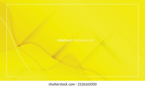 Abstract yellow liquid background. Fluid shapes composition. Suitable for poster, banner, wallpaper, billboard, website. Vector illustration