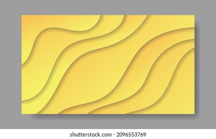 Resumen Fondo líquido amarillo. Diseño de fondo moderno. color de gradiente. formas de corte de papel. Apto para el diseño de la presentación. sitio web, base para banners, fondos de pantalla, afiches