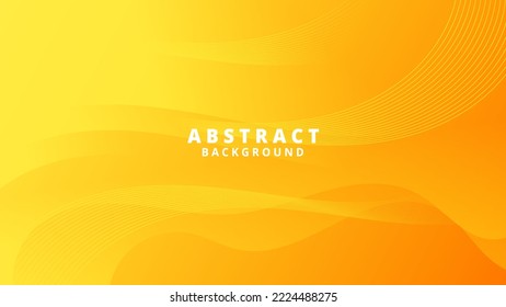 Abstract Yellow liquid background. Modern background design. gradient color. Dynamic Waves. Fluid shapes composition. Fit for website, banners, wallpapers, brochure, posters