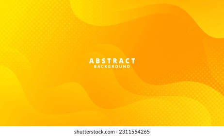 Abstract Yellow liquid background. Modern  background design. gradient color. Dynamic Waves. Fluid shapes composition.  Fit for website, banners, wallpapers, brochure, posters