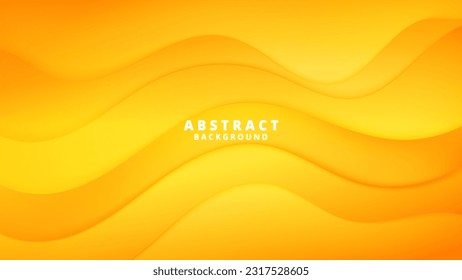 Resumen Fondo líquido amarillo. Diseño de fondo moderno. color de gradiente. Ondas dinámicas. Composición de formas fluidas.  Apto para sitio web, carteles, fondos de pantalla, folletos, carteles