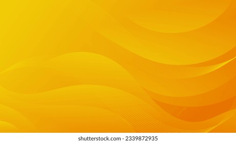 Abstract Yellow liquid background. Modern  background design. gradient color. Dynamic Waves. Fluid shapes composition.  Fit for website, banners, wallpapers, brochure, posters