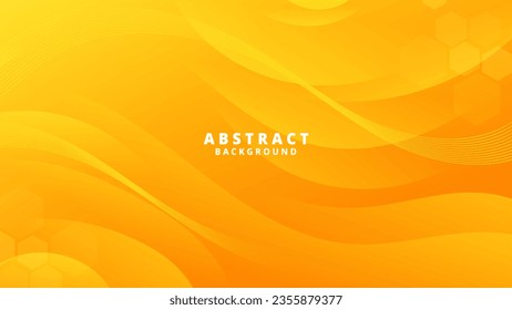Resumen Fondo líquido amarillo. Diseño de fondo moderno. color de gradiente. Ondas dinámicas. Composición de formas fluidas.  Apto para sitio web, carteles, fondos de pantalla, folletos, carteles