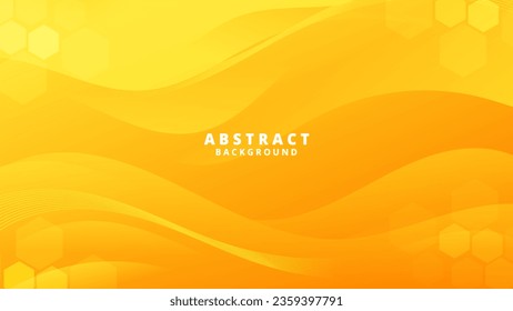 Abstrakter gelber, flüssiger Hintergrund. Modernes Hintergrunddesign. Farbverlauf-Farbe. Dynamische Wellen. Zusammensetzung der flüssigen Formen.  Website, Banner, Bildschirmhintergründe, Broschüren, Poster