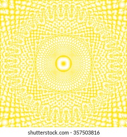 Abstract Yellow  Mandala Background. Vector Illustration.