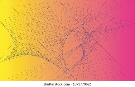 Resumen Vector De Textura De Fondo Megenta Amarillo. Diseño de fondo de textura de líneas superpuestas