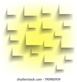 Abstract yellow mesh on dark background. Futuristic style card. Elegant background for business presentations. Corrupted point sphere. Chaos aesthetics. Vector illustration EPS 10