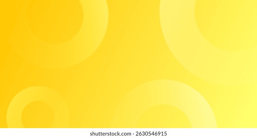 Abstract yellow modern background with circle elements.