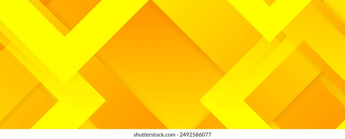 Abstrakter gelber einfarbiger Vektorgrafik-Hintergrund, für Design-Broschüre, Website, Flyer. Geometrischer weißer Bildschirmhintergrund für Zertifikat, Präsentation, Zielseite