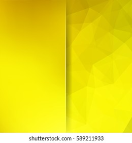 Abstract yellow mosaic background.  Blur background.  Triangle geometric background. Design elements. Vector illustration