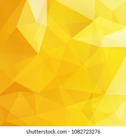 Abstract yellow mosaic background. Triangle geometric background. Design elements. Vector illustration