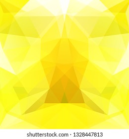 Abstract yellow mosaic background. Triangle geometric background. Design elements. Vector illustration