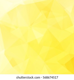 Abstract yellow mosaic background. Triangle geometric background. Design elements. Vector illustration