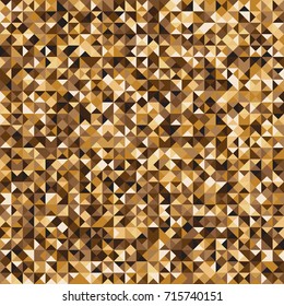 Abstract yellow mosaic check pattern background, stock vector