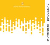 Abstract yellow mustard Rounded Lines Halftone Transition. Vector Background Illustration