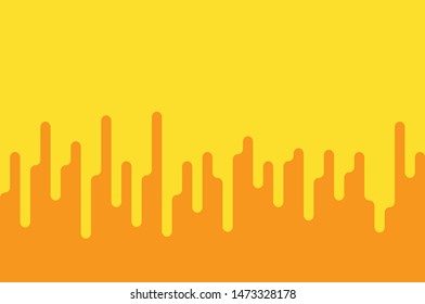 Abstract yellow mustard Rounded Lines Halftone Transition.Vector Background 