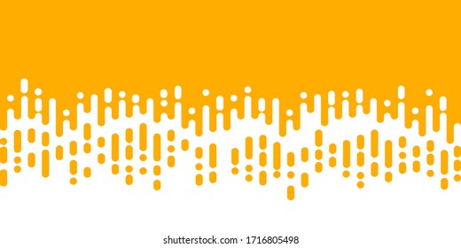 Líneas redondeadas de mostaza amarilla abstracta semitonos Transición. Ilustración de fondo de vectores