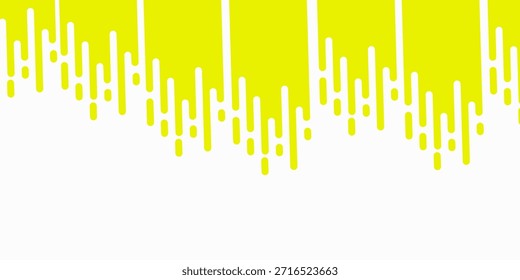 Abstract yellow mustard Rounded Lines Halftone Transition. Vector Background Illustration