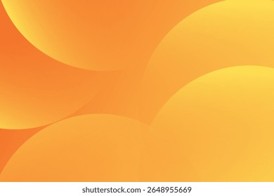 Abstractas fondo amarillo y naranja con círculos. Vector Eps10