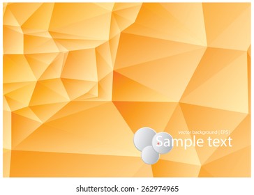 Abstract yellow & orange background consisting of polygons.