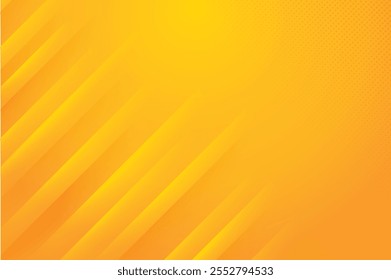 Abstract yellow orange background with diagonal lines. Red yellow texture with smooth gradient and stripes. Modern template for banner, presentation, flyer, poster, brochure, magazine. Vector backdrop