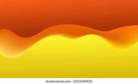 ABSTRACTAS FONDO AMARILLO NARANJA ELEGANTE GRADIENTE LÍQUIDO LISO DISEÑO COLORIDO CON FORMAS DIBUJADAS A MANO PLANTILLA DE VECTOR BUENO PARA EL SITIO WEB MODERNO, FONDO DE PANTALLA, DISEÑO DE CUBIERTA 