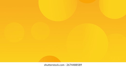Abstractas fondo amarillo y naranja con círculo superpuesto. Ilustración vectorial


