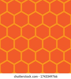 Abstract yellow orange beehive raster background plate icon. Honeycomb bees hive cells pattern sign. Funny bee honey shapes vector icons for banner, card or wallpaper. Fun texture hexagon cell signs.