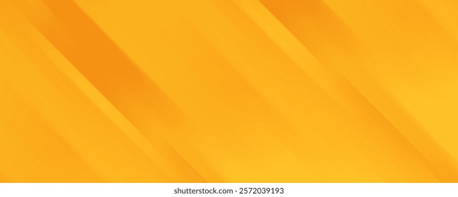 Abstract Yellow and Orange Colored Background with Diagonal Stripes. Vector Geometric Minimal Pattern. Modern Sleek Texture