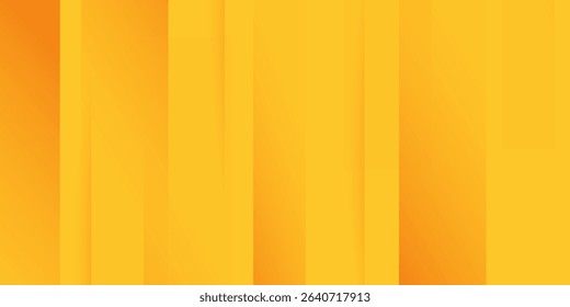 Abstract Yellow and Orange Colored Background with Diagonal Stripes. Vector Geometric Minimal Pattern.