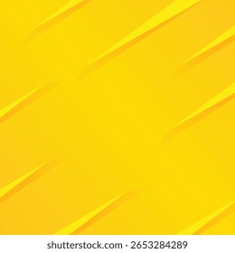 Fundo abstrato amarelo e laranja com listras diagonais. Padrão Mínimo Geométrico Vetorial. Textura elegante moderna. estilo de papel dobrado