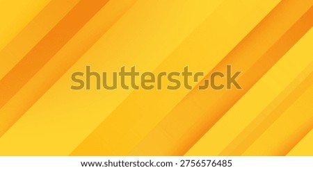 Abstract Yellow and Orange Colored Background with Diagonal Stripes. Vector Geometric Minimal Pattern. Modern Sleek Texture