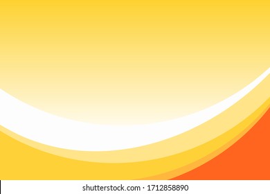 Abstract Yellow Orange Curve Background Design Template Vector