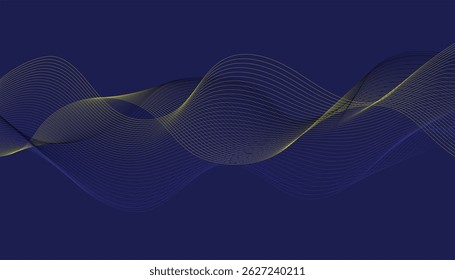 Abstract yellow and orange curves.