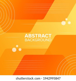 Abstract yellow and orange fluid shape modern background