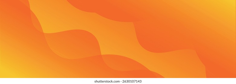 Abstrakte gelbe und orangefarbene Flüssigkeit formen modernen Hintergrund. Fit für Präsentationsdesign. 