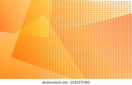 Abstract  yellow, orange geometric gradient vector illustration background design. Template for web, poster, header, banner and wallpaper.