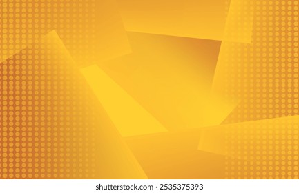Abstraktes gelbes, orangefarbenes geometrisches Farbverlauf, Vektorgrafik-Hintergrunddesign. Vorlage für Web, Poster, Header, Banner und Wallpaper.