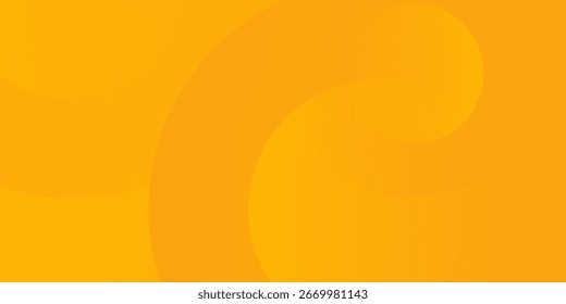 abstract yellow orange gradient background with smooth circular swirl design. modern trendy design in vector illustration.