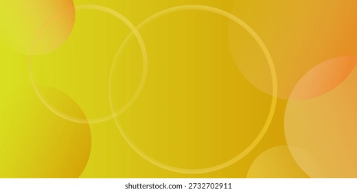 Abstrato Amarelo Laranja Gradiente Fundo com Círculos Moles.Design de elemento criativo na ilustração vetorial