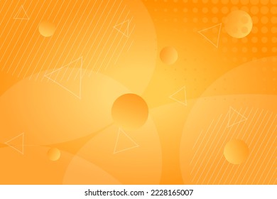 abstract yellow to orange gradient color background. Design with liquid shape and triangle