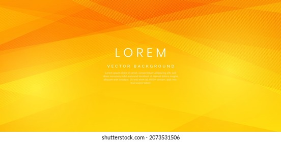Abstract yellow and orange gradient diagonal background. You can use for ad, poster, template, business presentation. Vector illustration