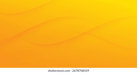 Abstract Yellow Orange Gradient Wave Background. Suit for banner, brochure, presentation and poster