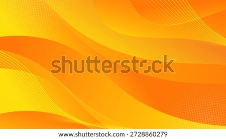 Abstract Yellow And Orange Gradient Wave Background