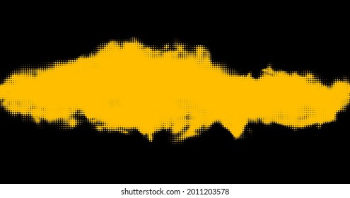 Abstrakter, gelber und orangefarbener Hintergrund. Vektorgrafik.