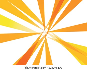 abstract yellow orange rays background