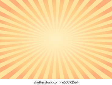 Abstract Yellow Orange rays background. Vector EPS 10 cmyk