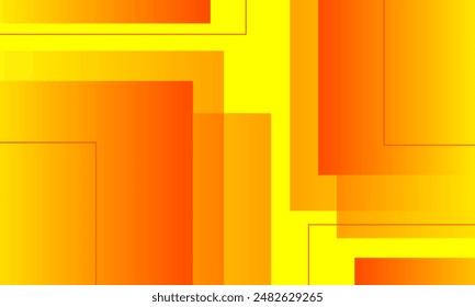 abstract yellow orange rectangles background, gradient color, vector design. template for poster, brochure, leaflet, flyer, card, banner, book cover, wallpaper, web, backdrop