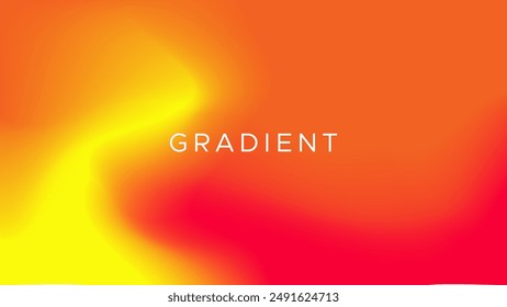 Abstract yellow, orange, and red mesh gradient background. Smooth backdrop vivid color. Modern design template for flyer, poster, website, cover, etc