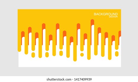 Abstract yellow and orange  Rounded Lines Halftone Transition